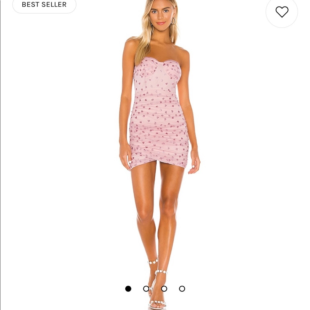 Revolve Fifi Mesh Mini Dress in Pink